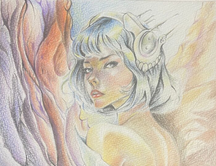 Art: Blue Haired Princess - Image 1